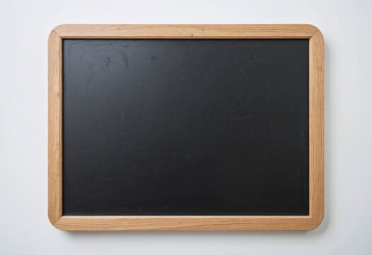 Blank chalkboard with wooden frame perfect for your message or design Ideal for announcements reminders or creative expression