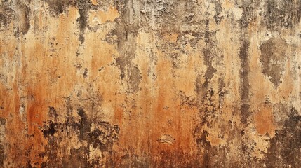 Fototapeta premium Weathered Orange Wall Texture, Rustic Background