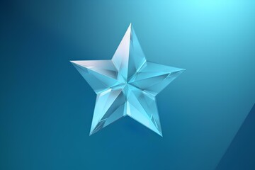 Obraz premium abstract blue star