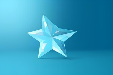 Obraz premium abstract blue star