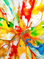 abstract colourful marble pattern acryl paint texture wallpaper background full of colors