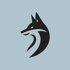 Fox head logo template design. Vector illustration. Set of fox animal silhouettes: fox vector logo icons. fox head. Design element for sport team logo, emblem, badge, mascot.