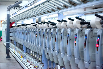 Mechanical equipment in spinning mill operation