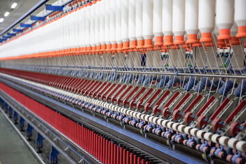 Mechanical equipment in spinning mill operation