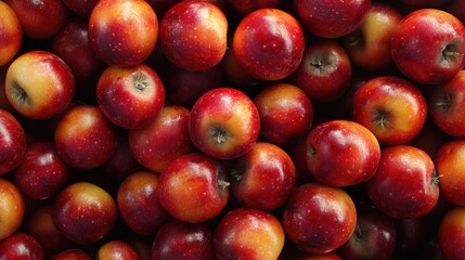 Pile of apple top view