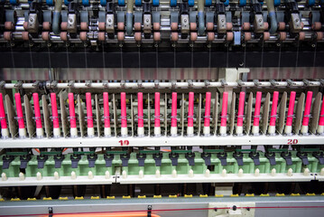 Mechanical equipment in spinning mill operation