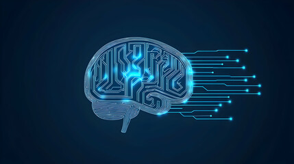 Exploring ai integration in cognitive technology digital realm infographic futuristic overview innovation