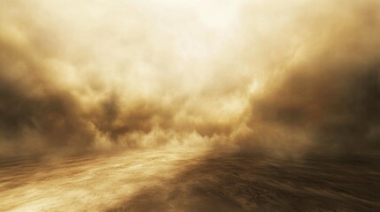 Fototapeta premium Vibrant Desert Storm with Unique Air Quality Effects