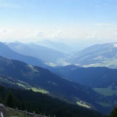 Fototapeta premium view from the top of the mountain