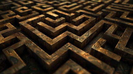golden labyrinth in the labyrinth