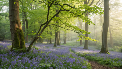 morning in the forest