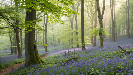 morning in the forest