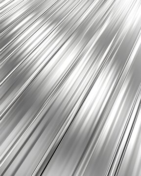 Diagonal Metallic Silver Stripes