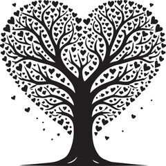 Obraz premium Black and white tree