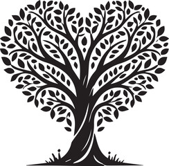 Obraz premium Black and white tree