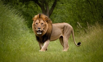 사냥을 준비하는 사자사진 멋지다