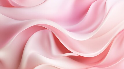 Fototapeta premium Soft pink abstract background with flowing pastel fabric textures for elegant design and branding purposes