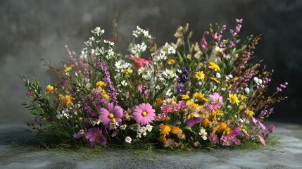 Vibrant floral arrangement featuring diverse blooms ideal for celebrations or elegant home decor photography