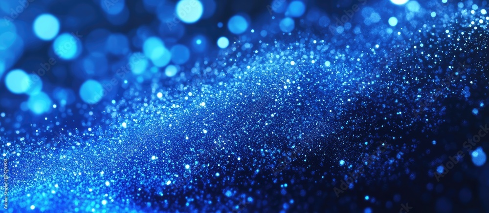 Aufkleber 3d digital signage background with metallic particle effects and empty space for custom text or bran