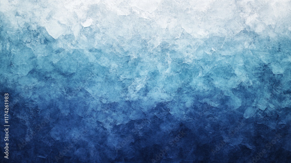 Aufkleber Cool Toned Abstract Gradient Texture with Artistic Blue and White Layers for Background Design and Digital Art Projects