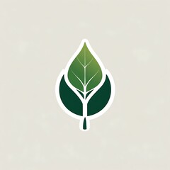 Natureinspired minimalist logo
