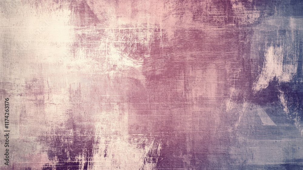 Poster cool abstract canvas art background in ice blue with brush stroke textures showcasing plum and taupe
