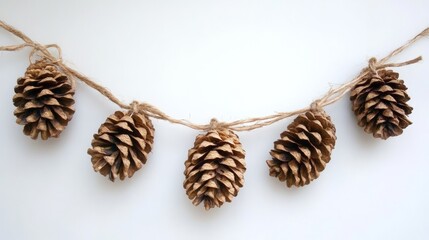 Pinecone Garland: Fresh or artificial pinecones on twine