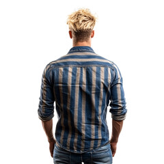 Portrait of a man isolated on transparent background