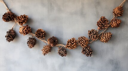 Pinecone Garland: Fresh or artificial pinecones on twine