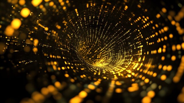 Abstract technology background features a mesmerizing binary code pattern, creating a digital matrix that symbolizes the intricate world of programming and computer technology
