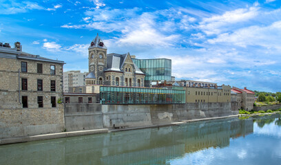 Historic city center of Cambridge, Ontario, Canada.
