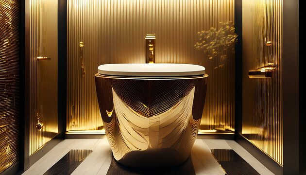 A golden theme adds sophistication to interiors.  