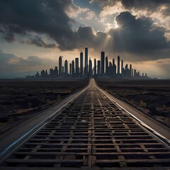 train, railway, rail, railroad, station, transportation, transport, sky, city, travel, track, tracks, night, cargo, bridge, platform, urban, road, rails, industry, line, subway, industrial, metro, bui