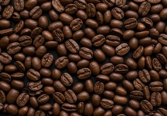Obraz premium Close-up of Roasted Coffee Beans