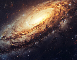 Obraz premium Cosmic Spiral Galaxy