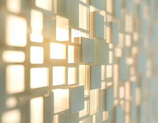 Fototapeta premium Abstract Cube Wall