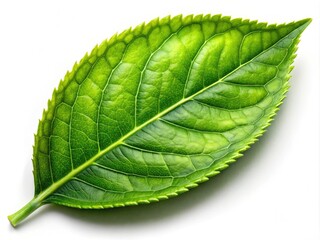 Obraz premium Isolated Tea Leaf, Documentary Photography, High Detail, Studio Shot