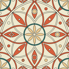 

A geometric-mystic-mandala pattern blends intricate, symmetrical shapes with spiritual symbolism, radiating balance, harmony, and a sense of interconnected cosmic energy.