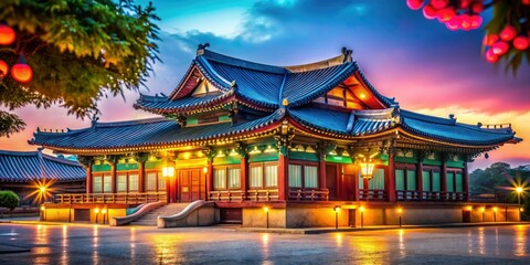 Obraz premium Jeju Mok Office, Joseon Dynasty - Bokeh Portrait