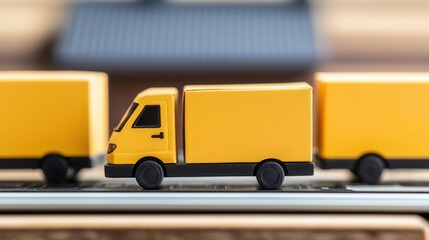 Transporting goods efficiently with yellow delivery trucks a modern highway