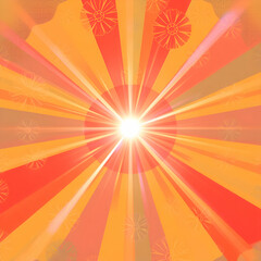 Obraz premium sun background