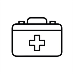 first aid kit icon for emergency and healthcare designs