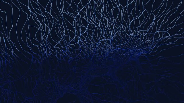 abstract fractal in dark background