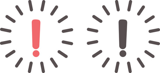 ビックリマークのふきだし　エクスクラメーション