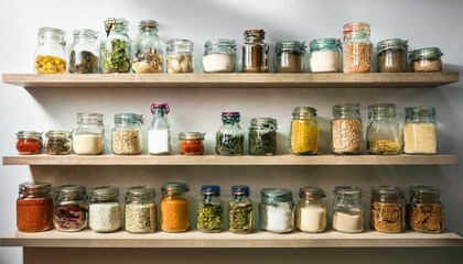 A simple pantry embodies elegance and functionality.  