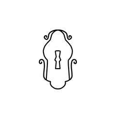 keyhole outline