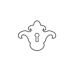 keyhole outline