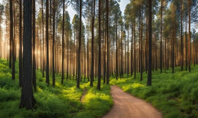 Obraz premium Nature seasons wallpaper background