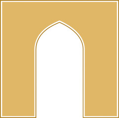 islamic gold frame decoration