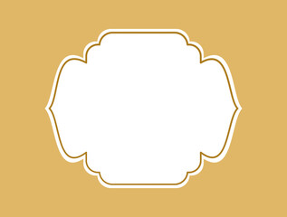 islamic gold frame decoration